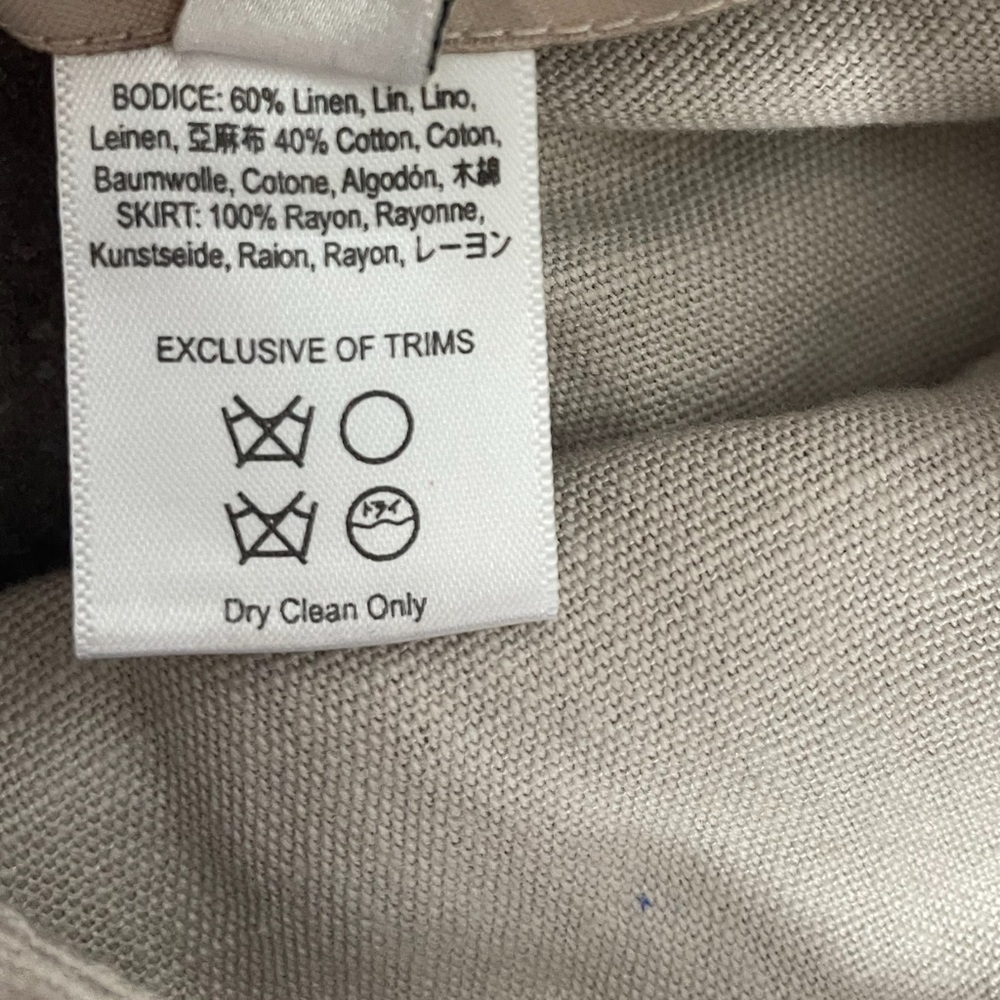 Mara Hoffman NWT Tan Linen Rainbow Beaded Maxi dress open back resort designer 4 - Picture 11 of 14